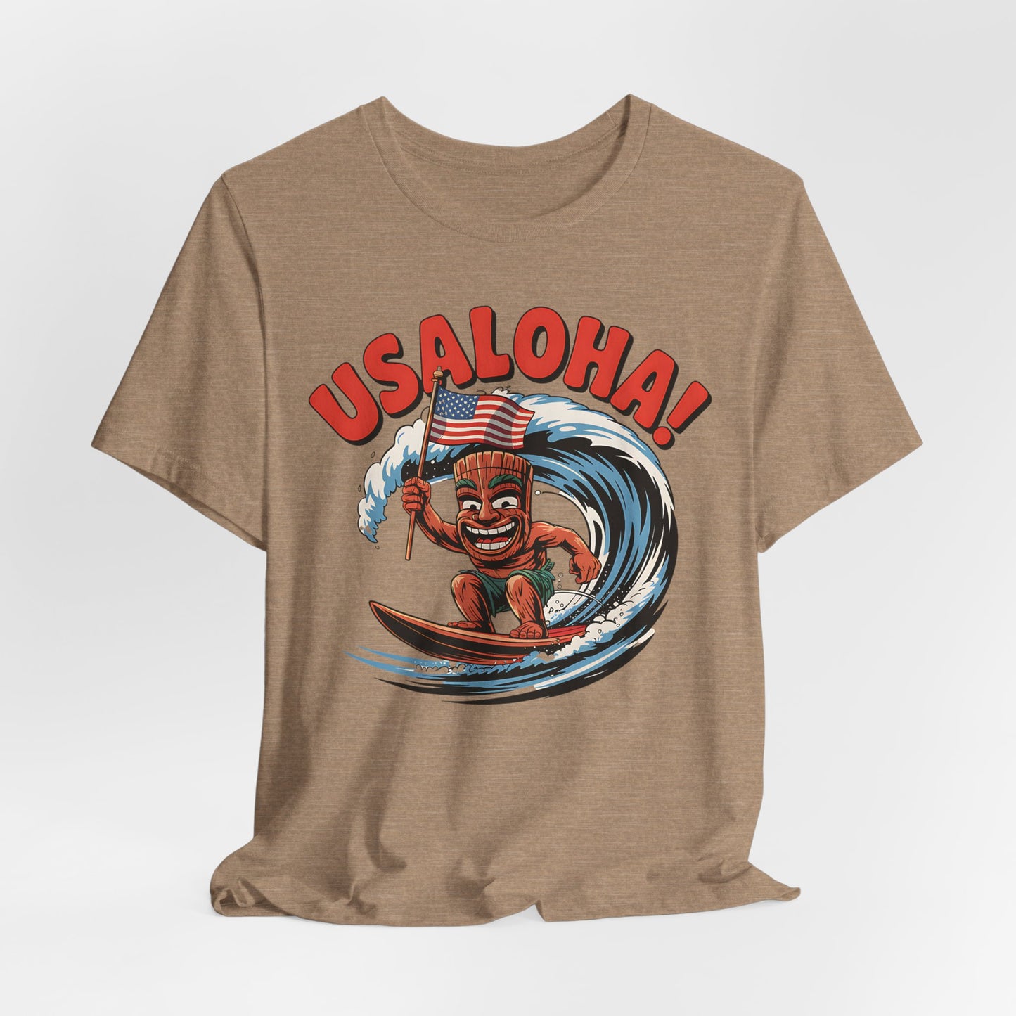 USALOHA Graphic Tiki T-Shirt