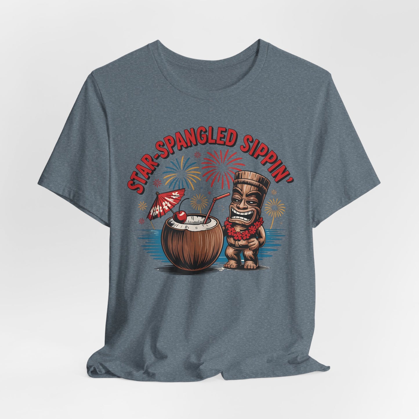 Star-Spangled Sippin' Tiki T-Shirt