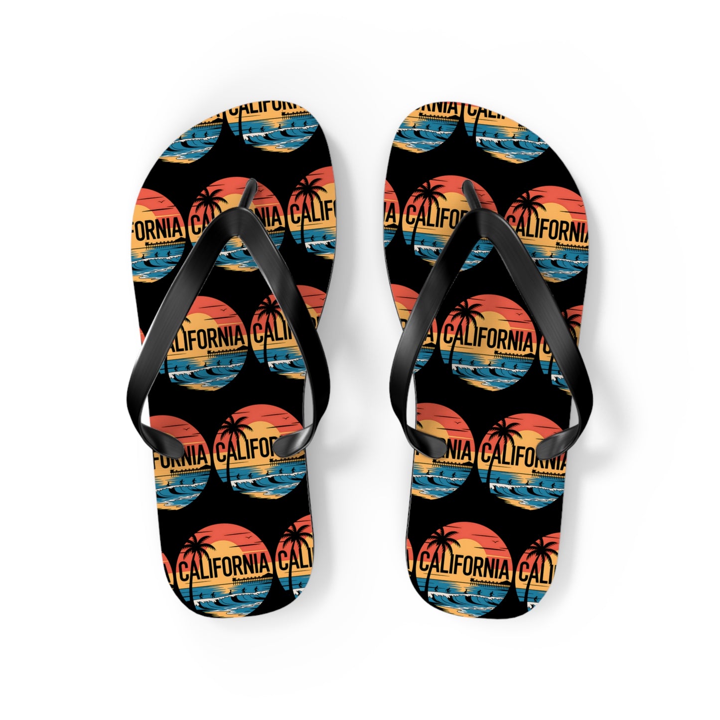 California Sunset Flip Flops - Beachwear Sandals