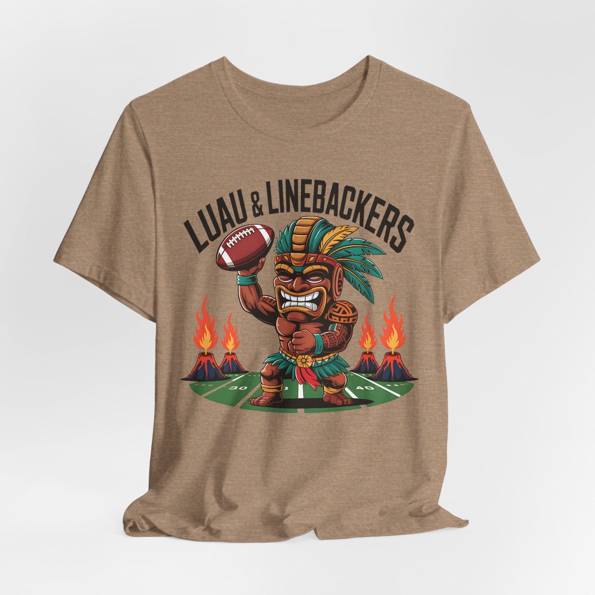 Luau & Linebackers Tiki T-Shirts