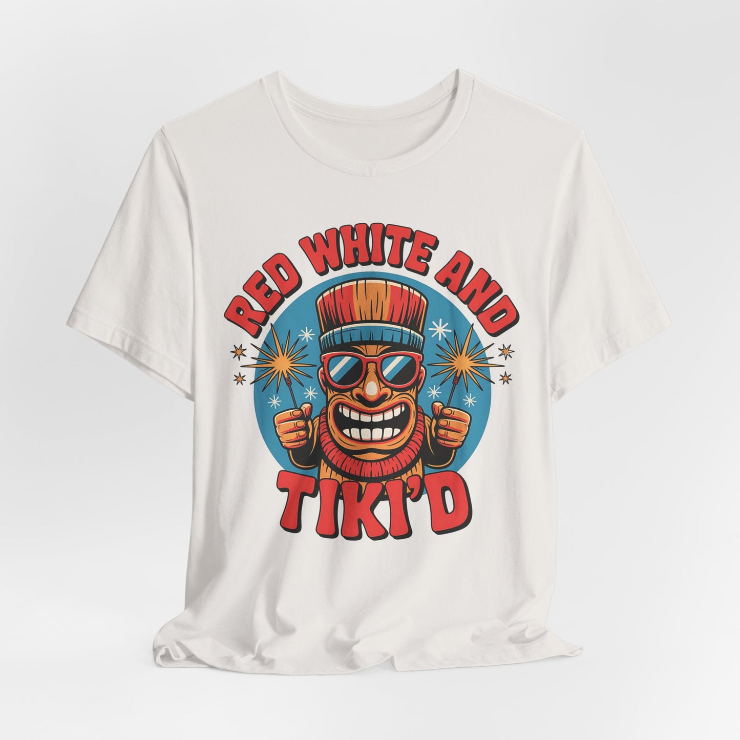 Red White and Tiki'd T-Shirt