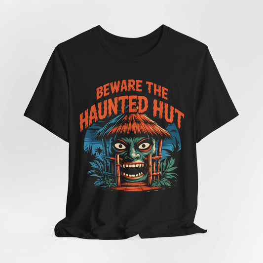 Haunted Hut T-Shirt | Spooky Graphic Halloween T-Shirt